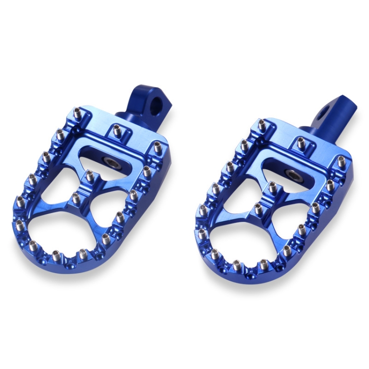 

Motorcycle Modification Pedal Set Wide Fat Footpegs Foot Pegs for Harley (Blue)