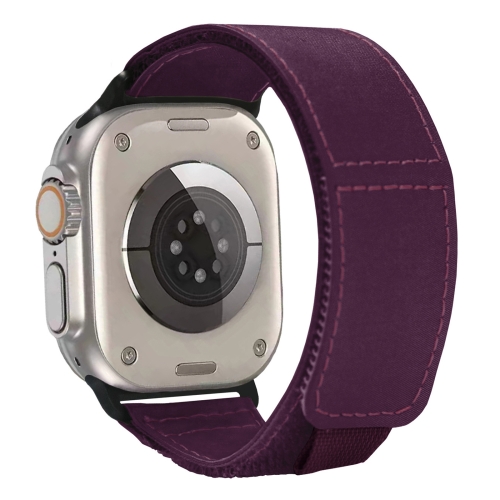 For Apple Watch Series 5 40mm Loop Woven Nylon Watch Band Purple