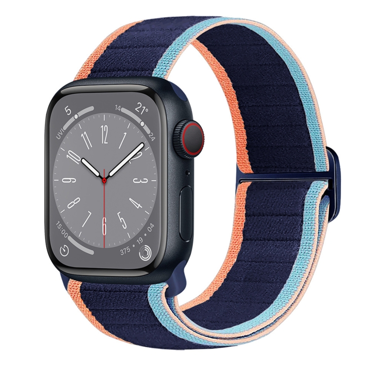Apple Watch SE 40mm ナイロン エラスティックバックル ウォッチバンド 