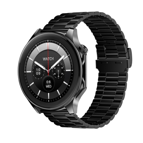 

HD Watch X 1.43 inch IP68 BT5.3 Sport Smart Watch, Support Bluetooth Call / Sleep / Blood Oxygen / Heart Rate / Blood Pressure Health Monitor(Black Steel + Black Silicone Strap)