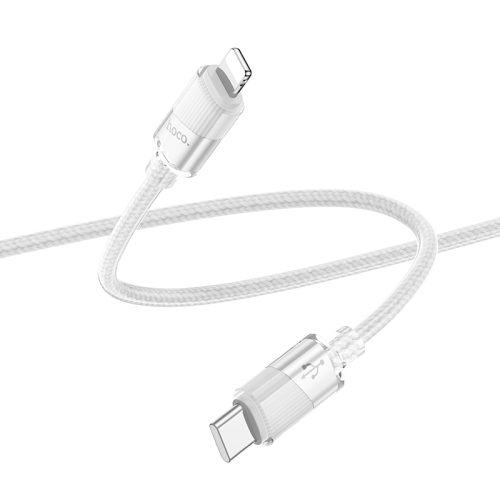 

hoco U132 Beijing 1.2m PD27W USB-C / Type-C to 8 Pin Charging Data Cable(Grey)