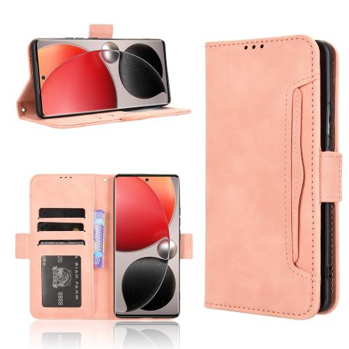 

For itel S25 Ultra 4G Skin Feel Calf Texture Card Slots Leather Phone Case(Pink)