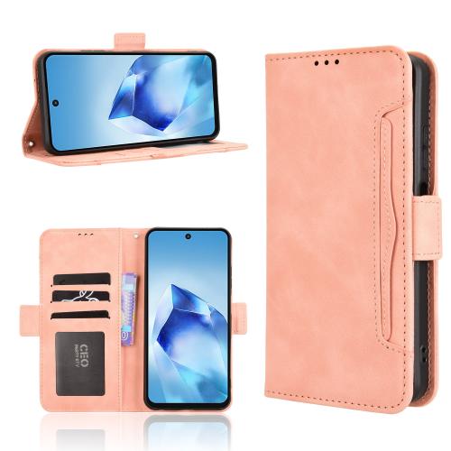 

For itel Power 70 Skin Feel Calf Texture Card Slots Leather Phone Case(Pink)