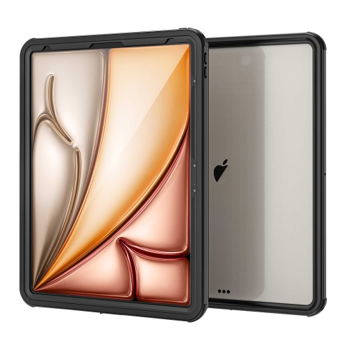 

For iPad Air 13 2024 / Pro 12.9 2018 RedPepper IP68 Waterproof PC + TPU Tablet Case(Black)