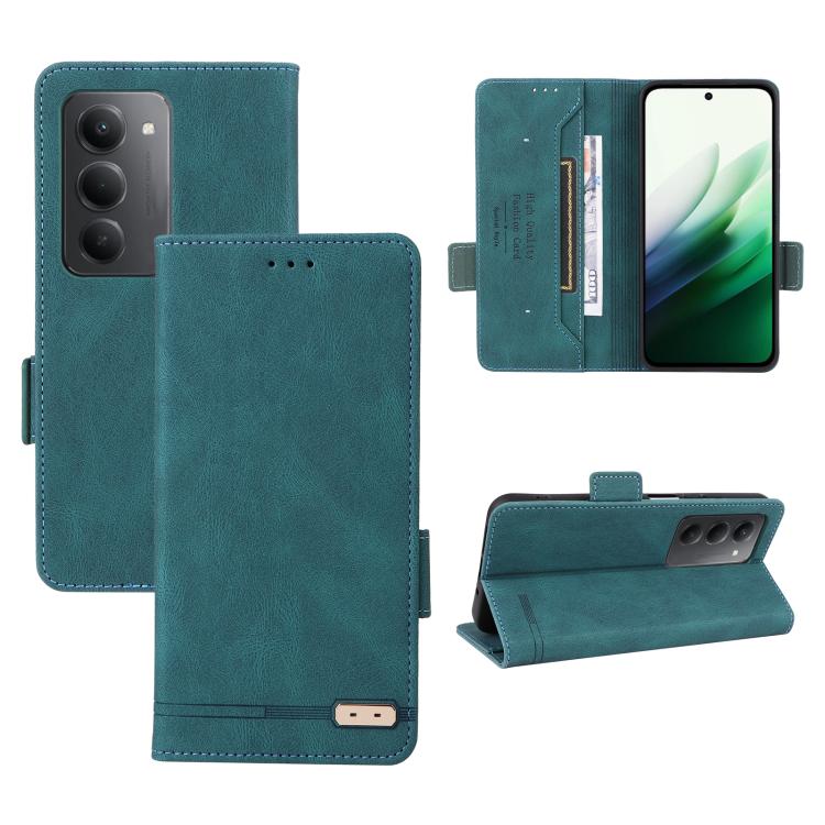

For Redmi 15 5G Global / 15 4G SEA 169.5mm Magnetic Clasp Leather Phone Case(Green)
