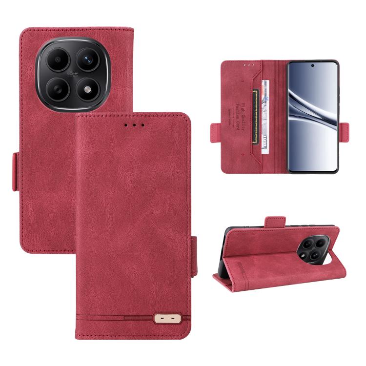 

For Redmi Note 15 5G / 4G 164mm / Poco M8 5G Magnetic Clasp Leather Phone Case(Red)