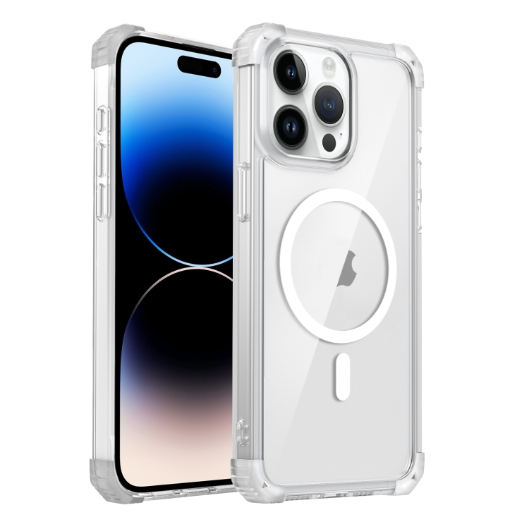 

For iPhone 14 Pro Transparent MagSafe Magnetic Phone Case(Transparent)