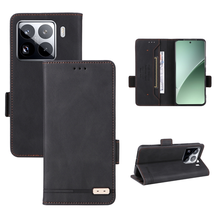 

For Xiaomi 15 Pro Magnetic Clasp Leather Phone Case(Black)