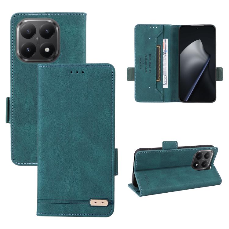 

For Xiaomi 15T 5G Magnetic Clasp Leather Phone Case(Green)