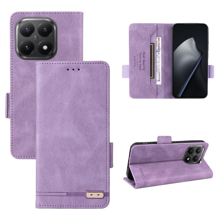 

For Xiaomi 15T 5G Magnetic Clasp Leather Phone Case(Purple)