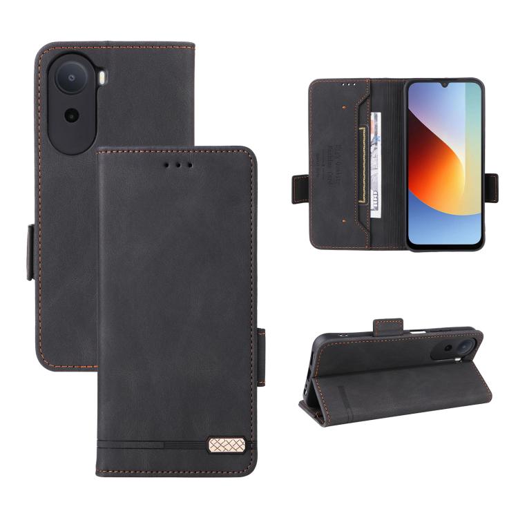 For Xiaomi Poco C85x 5G / Redmi A7 Pro 171mm Magnetic Clasp Leather Phone Case(Black)