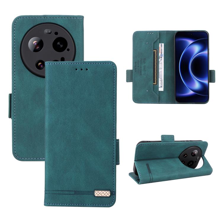 

For Xiaomi 17 Ultra Magnetic Clasp Leather Phone Case(Green)