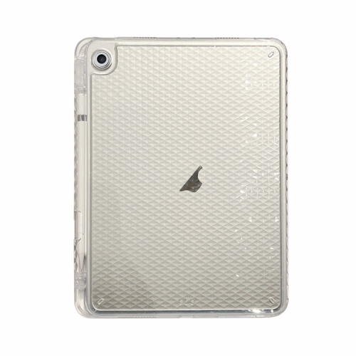 

For iPad 10.2 2021 / 2020 / 10.5 Diamond Texture Acrylic Hybrid TPU Tablet Case(Transparent)