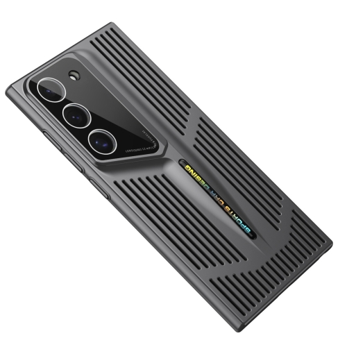 

For Samsung Galaxy S22 5G Blade Cooling PC Full Coverage Phone Case(Graphite Black)