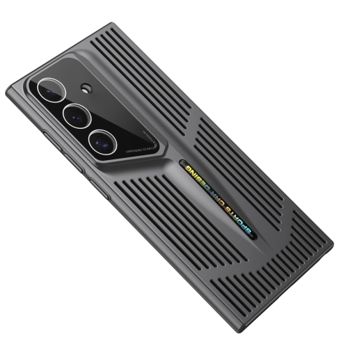 

For Samsung Galaxy S24 5G Blade Cooling PC Full Coverage Phone Case(Graphite Black)