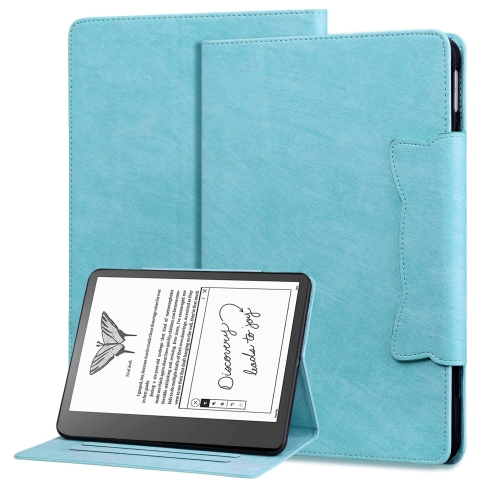 

For Amazon Kindle Scribe 10.2 inch 2022 Cat Buckle Leather Tablet Case(Sky Blue)