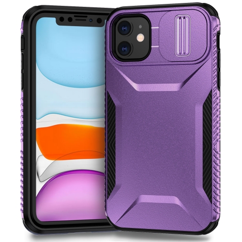 

For iPhone 11 Sliding Camshield Phone Case(Purple)