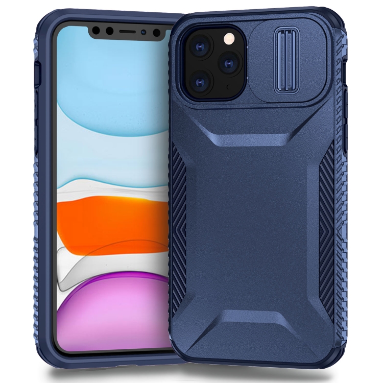 

For iPhone 11 Pro Max Sliding Camshield Phone Case(Blue)