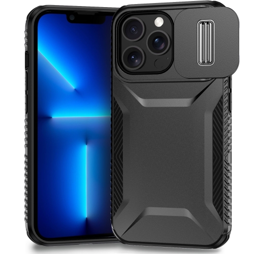 

For iPhone 13 Pro Max Sliding Camshield Phone Case(Black)