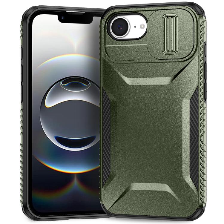 

For iPhone 16e Sliding Camshield Phone Case(Alpine Green)
