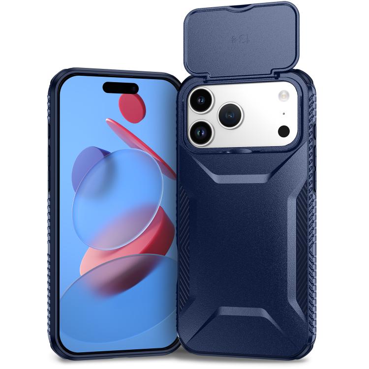 

For iPhone 17 Pro Max Sliding Camshield Phone Case(Blue)