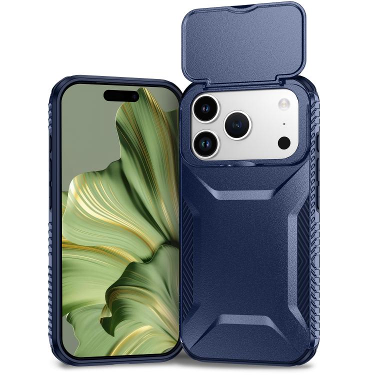 

For iPhone 17 Pro Sliding Camshield Phone Case(Blue)