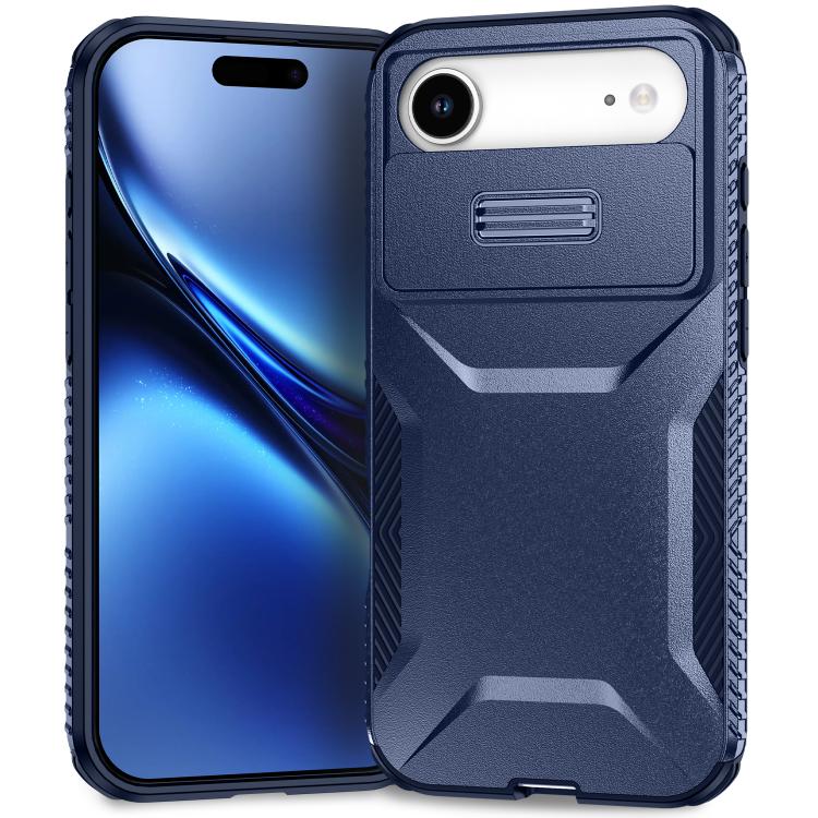 

For iPhone Air Sliding Camshield Phone Case(Blue)