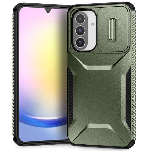 

For Samsung Galaxy A26 5G Sliding Camshield Phone Case(Alpine Green)