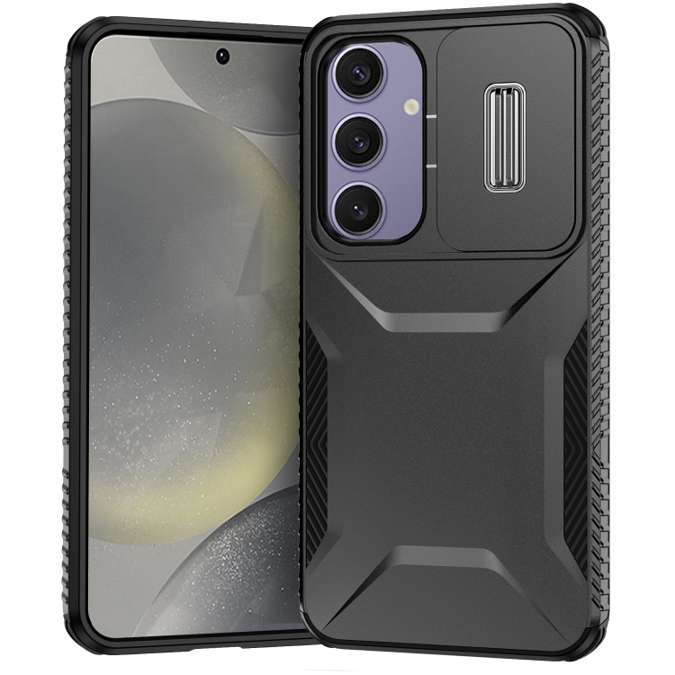 

For Samsung Galaxy S24 FE 5G Sliding Camshield Phone Case(Black)