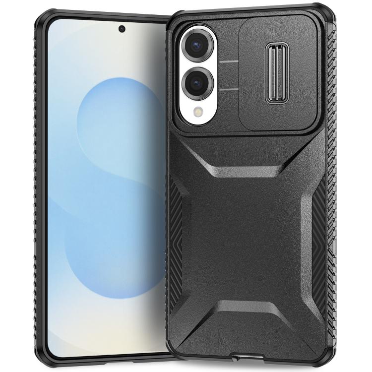 

For Samsung Galaxy S25 Edge 5G Sliding Camshield Phone Case(Black)