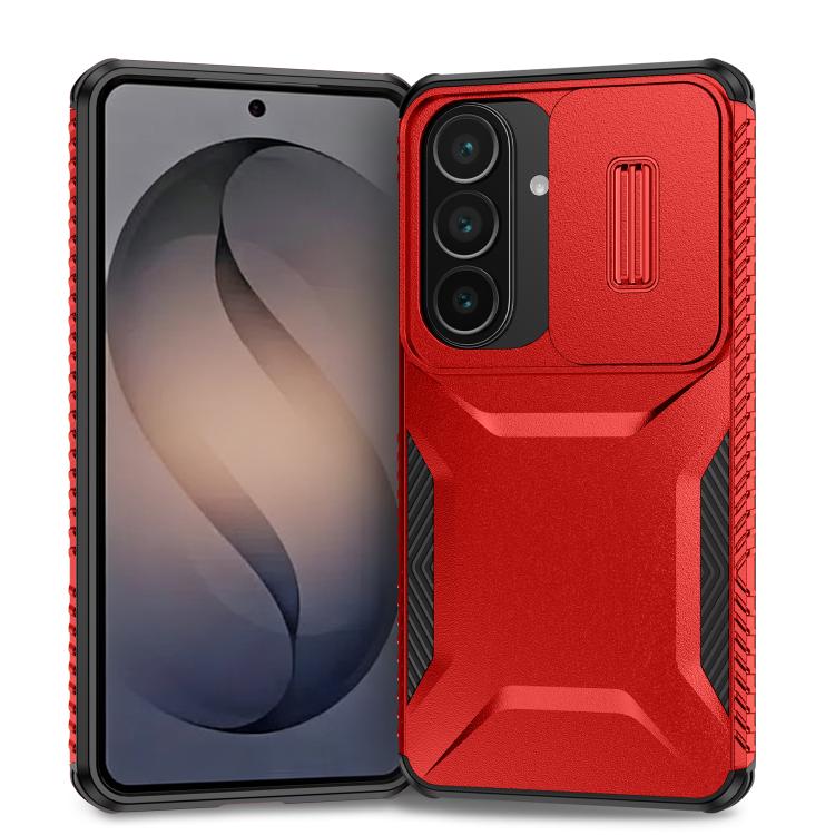 For Samsung Galaxy S26 5G Sliding Camshield Phone Case(Red)
