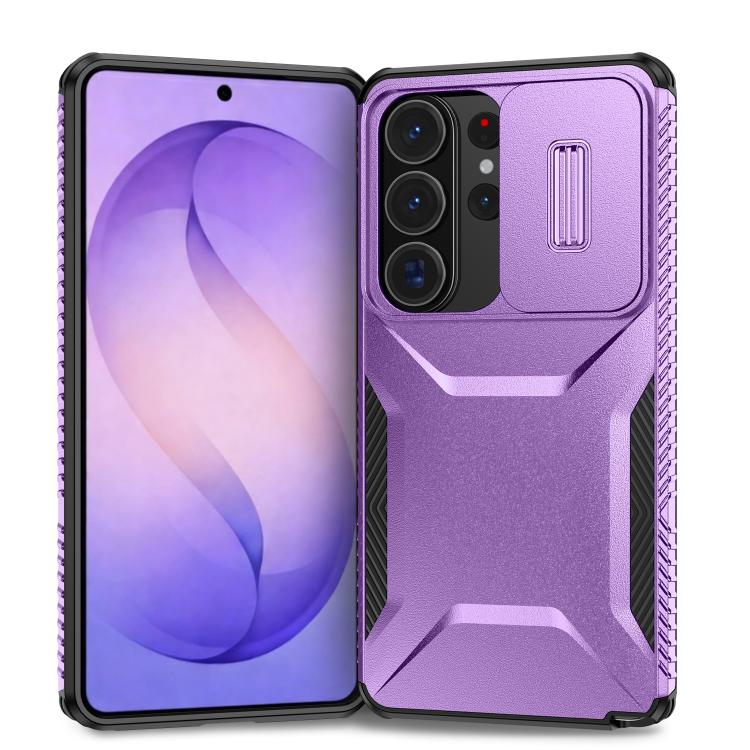 For Samsung Galaxy S26 Ultra 5G Sliding Camshield Phone Case(Purple)