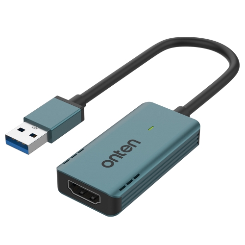 Onten US331 USB Video Capture Card, Length:1.3m(Green)