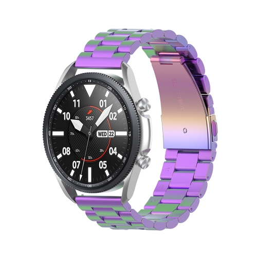 

For Galaxy Watch 3 45mm Three Stainless Steel Straps Disassemble The Meter & Ears, Size: 22mm(Colorful)