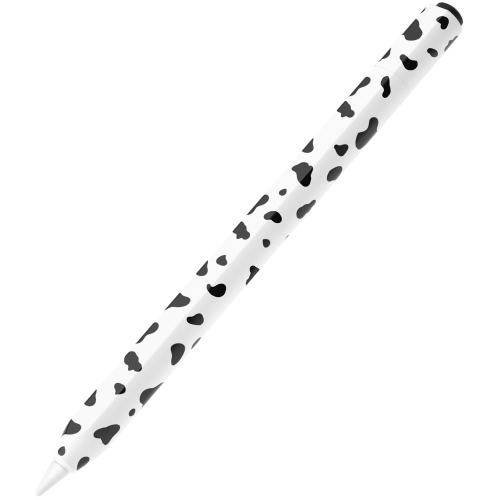 

For Apple Pencil USB-C Cow Pattern Stylus Silicone Protective Cover(Black)