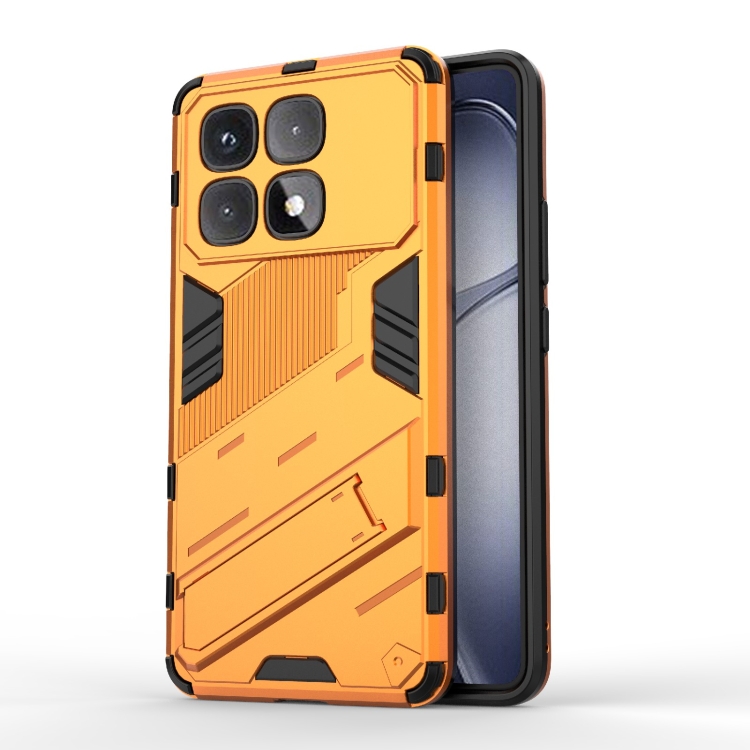 

For Redmi K70 Ultra Global Punk Armor 2 in 1 PC + TPU Phone Case with Holder(Orange)