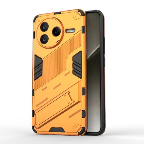 

For Redmi K80 / Poco F7 Pro Punk Armor 2 in 1 PC + TPU Phone Case with Holder(Orange)