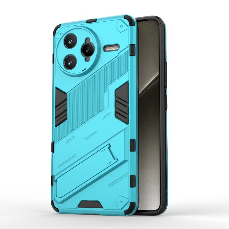 

For Redmi K80 Pro / Poco F7 Ultra Punk Armor 2 in 1 PC + TPU Phone Case with Holder(Blue)