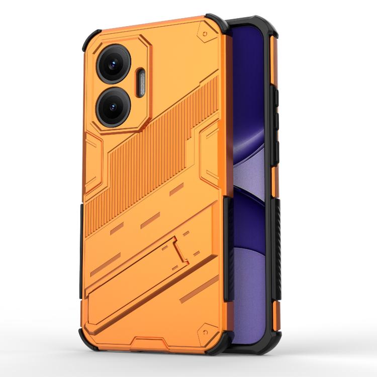 

For Redmi Turbo 4 Pro Punk Armor 2 in 1 PC + TPU Phone Case with Holder(Orange)