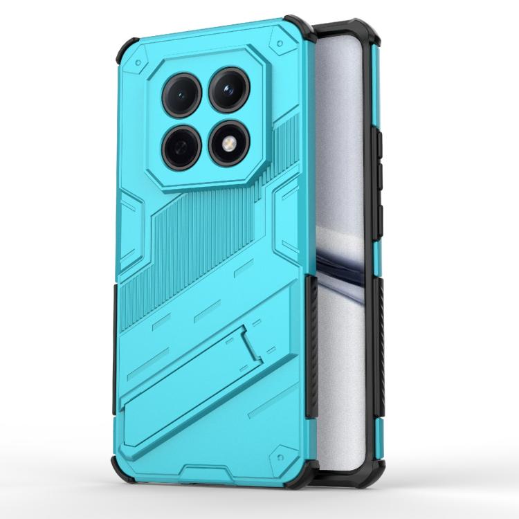 

For Redmi Note 15 5G Global 164mm Punk Armor 2 in 1 PC + TPU Phone Case with Holder(Blue)