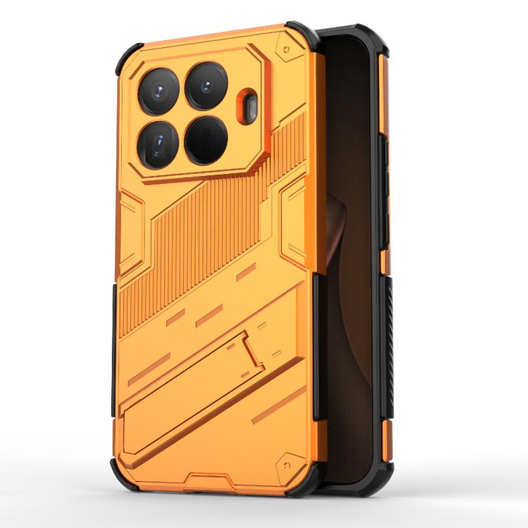 

For Xiaomi 15T Pro 5G Global Punk Armor 2 in 1 PC + TPU Phone Case with Holder(Orange)
