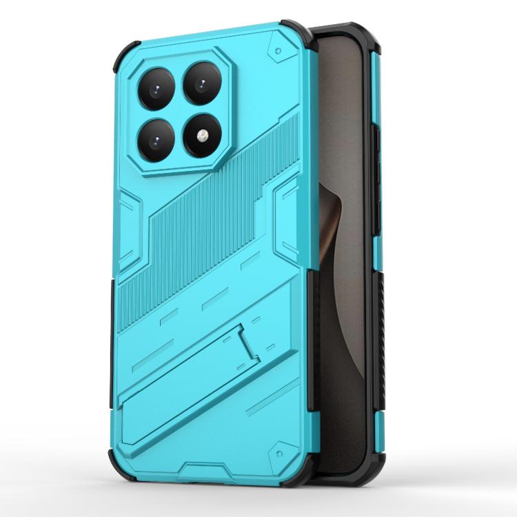 

For Xiaomi 15T 5G Global Punk Armor 2 in 1 PC + TPU Phone Case with Holder(Blue)