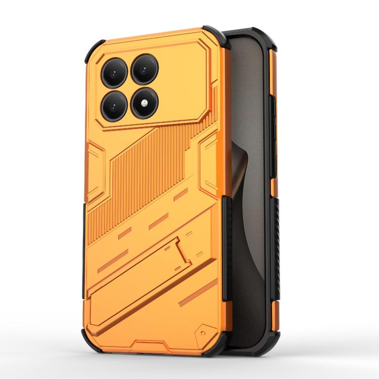 

For Redmi K90 / Poco F8 Pro Punk Armor 2 in 1 PC + TPU Phone Case with Holder(Orange)