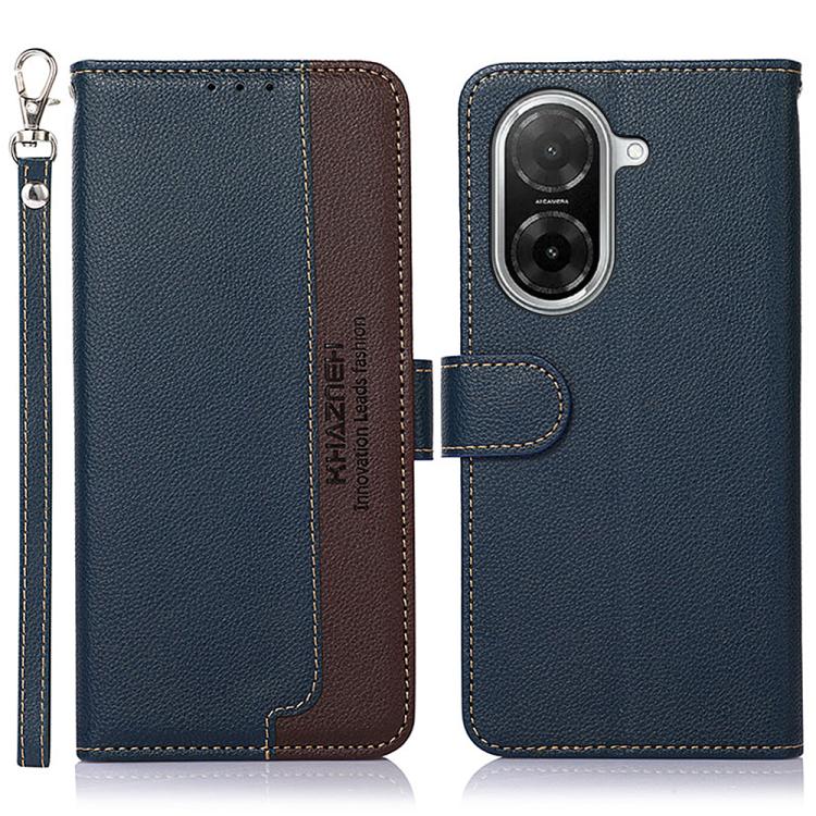 

For Redmi A5 4G 173.3mm KHAZNEH Litchi Texture Leather RFID Phone Case(Blue)