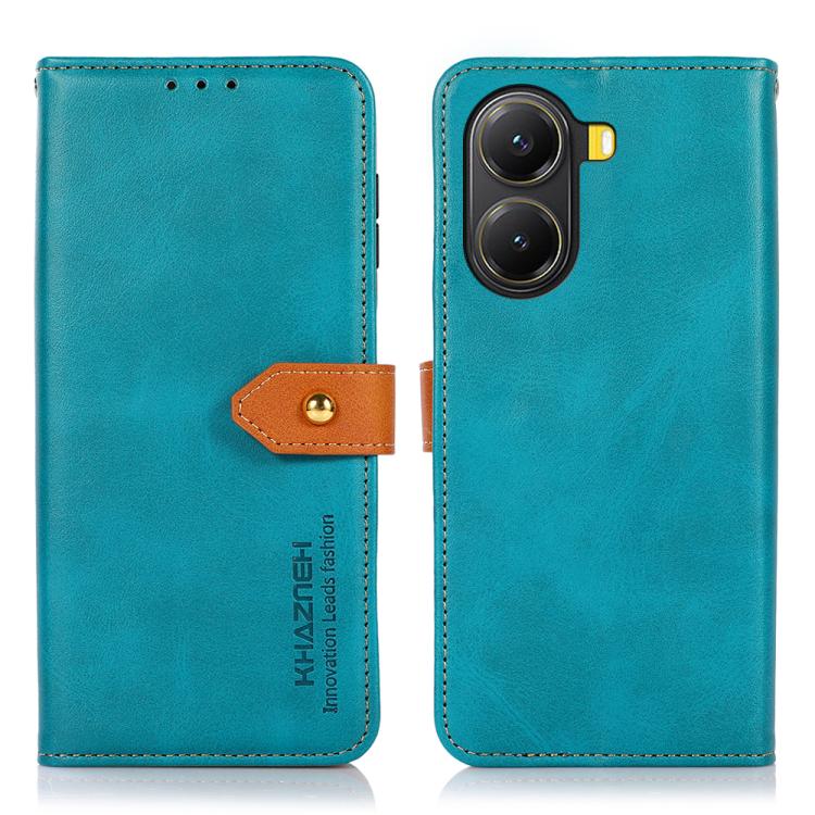 

For Xiaomi Redmi Turbo 4 KHAZNEH Cowhide Texture Flip Leather Phone Case(Blue)