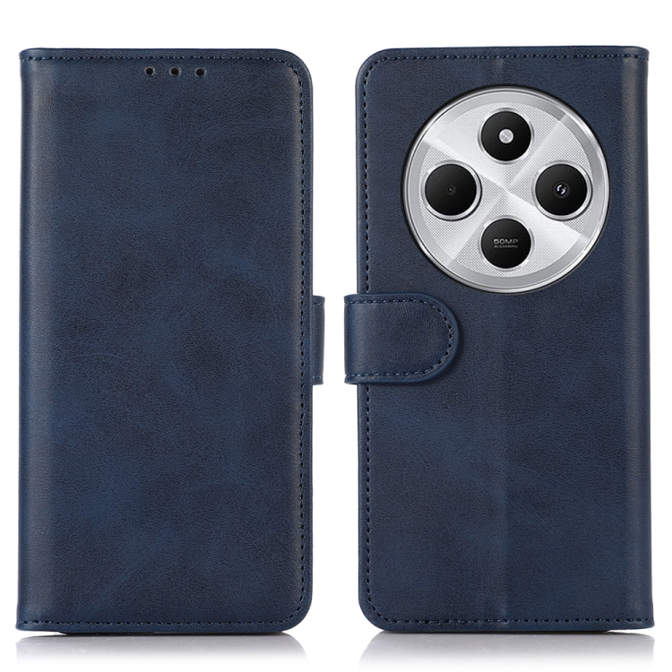 

For Redmi 14C 4G Cow Texture Leather Phone Case(Blue)