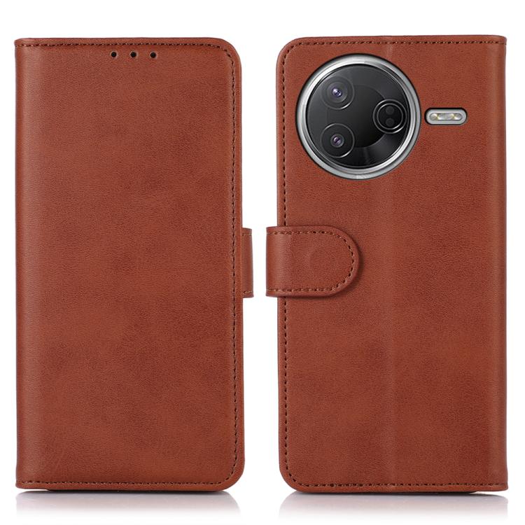 

For Redmi K80 / K80 Pro Cow Texture Leather Phone Case(Brown)
