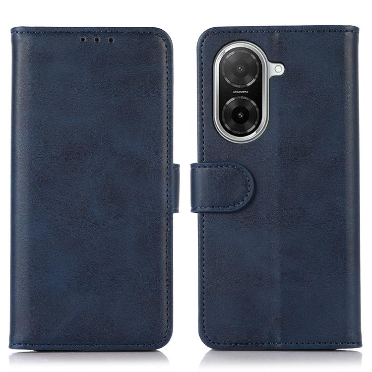 

For Redmi A5 4G 171.7mm / Poco C71 Cow Texture Leather Phone Case(Blue)