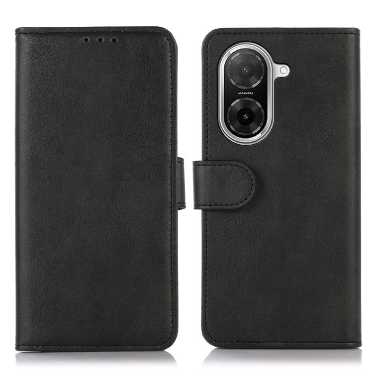 

For Redmi A5 4G 171.7mm / Poco C71 Cow Texture Leather Phone Case(Black)