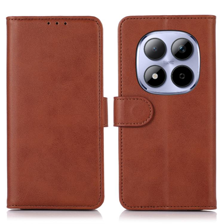 

For Redmi Note 15 Pro 5G Global 163.6mm Cow Texture Leather Phone Case(Brown)